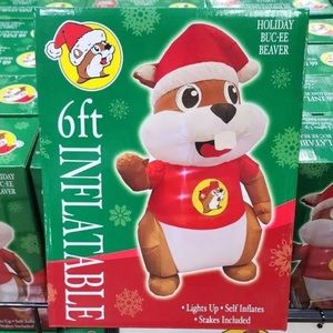 2022 Buc-ee's Buc-ee Beaver 6' Ft Holiday Christmas Inflatable NIB Bucees NEW!!!